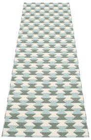 Covor tip traversă pentru interior și exterior verde/turcoaz 70x250 cm Dana Army – Pappelina