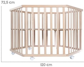 Țarc pentru copii din lemn masiv de fag 119x104 cm – Roba