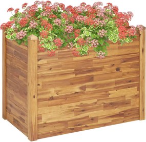 vidaXL Strat înălțat de grădină, 110x60x84 cm, lemn masiv de acacia