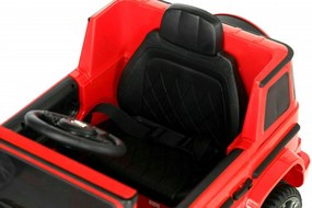 Masinuta Electrica cu acumulator pentru copii NOVOKIDS™ Mercedes G63 AMG , Roti din Cauciuc EVA, Melodii si USB , 3-8 ani , usi cu deschidere ,