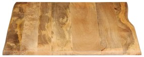 Blat masa cu margini, 100x80x3,8 cm, lemn masiv mango