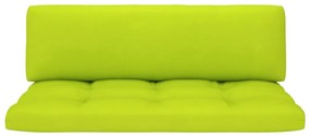 Canapea de mijloc de gradina din paleti, alb, lemn pin tratat verde aprins, canapea de mijloc, Alb, 1