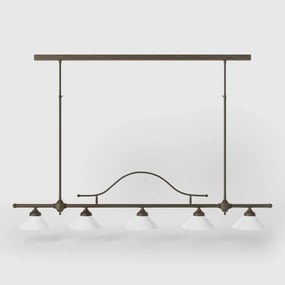 Lustra din alama cu inaltime reglabila Sofia 5L