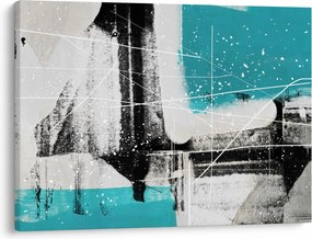 Tablou - Abstract turcoaz (70x50 cm)