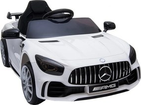 Masinuta Electrica cu acumulator pentru copii NOVOKIDS™ Mercedes AMG GTR , Roti din Cauciuc EVA, 3-8 ani , usi cu deschidere , Baterie12V, 2 Viteze,
