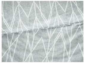 Lenjerie de pat gri din țesătură crep pentru pat de o persoană 140x200 cm Gray Stripes – B.E.S.