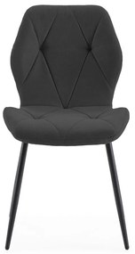 Scaune de dining negre 4 buc. Luna – Marckeric