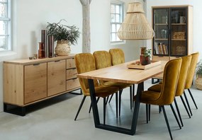 Scaun dining Unique Furniture Hudson, galben