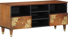 vidaXL Cabinet TV Maro miere 100 x 33 x 46 cm Lemn de mango solid