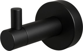 Cuier simplu Balneo Qube negru mat