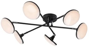 Lustră LED aplicată Rabalux 71063 MADI LED/24W/230V 3000K negru