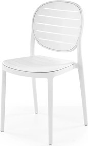 Scaun de gradina K529, alb, polipropilena, 42x51x83 cm