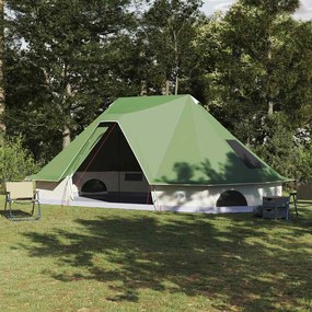 vidaXL Cort de familie Tipi Tipi cu acoperiș Verde 680 x 430 x 270 cm