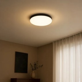 LED plafonieră baie MAYA LED/13W/230V IP44 negru cu senzor