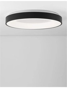 Plafoniera LED 3000K moderna 60cm RANDO THIN negru NVL-9353853