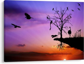 Tablou - Siluetele animalelor (70x50 cm)