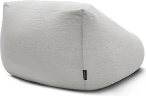 Fotoliu bean bag gri deschis cu tapițerie din blană artificială Lilibet – Bobochic Paris