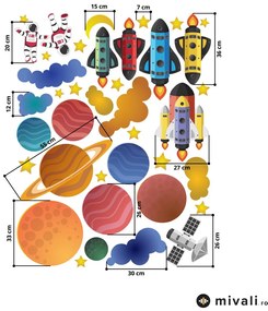 Autocolante de perete - Univers II.