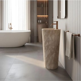 Lavoar freestanding de sine statator Ceramic Rea Blanka Savana Matt