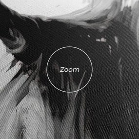 Tablou Canvas, 40x80cm, Dormitor si Living, Femei, Siluete, Dancing Woman Drawn