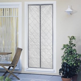 Draperie gri/argintie termoizolantă 80x200 cm cu prindere la ușă – Maximex