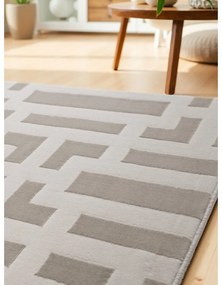 Covor tip traversă gri/crem 80x240 cm Perles Onyx – Elle Decoration