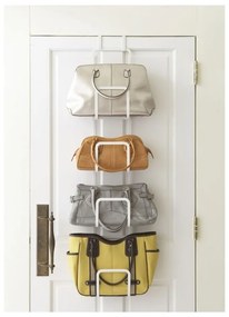 Cuier pentru genți cu 4 cârlige YAMAZAKI Sapporo, alb