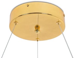 Lustra suspendata LED design ambiental Ring auriu 100cm