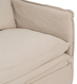 Canapea crem cu tapițerie din in 180 cm – Ixia