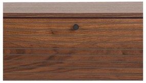 Comodă TV maro cu aspect de lemn de nuc 120x50x40 cm Stripes – White Label