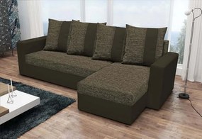 Supermobel Colțar extensibil PRAGA,233x140, Kornet 10/Dolaro 511 alb