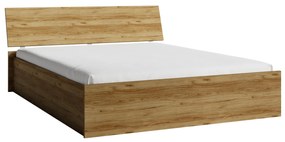 Pat matrimonial 180x200 cm Peldon P09 (Stejar catania) (cu somieră) (cu sp. depozitare). 1123963