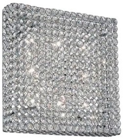 Aplica de perete cristal Venezian dim. 51x51cm ADMIRAL PL8 Cromo