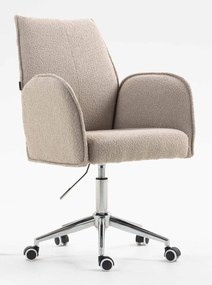 HR280K Scaun Latte Boucle cu Bază Cromata