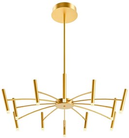 Redo 01-3448 - Lustru LED reglabil pe tijă RAYEN LED/60W/230V CRI 90 auriu