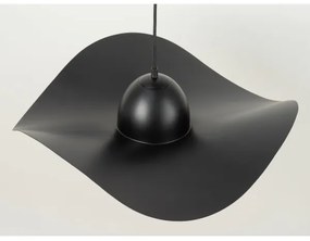 Lustră pe cablu KAPELLO 1xE27/60W/230V d. 55 cm neagră/cupru