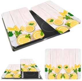 Protecții de aragaz 2 buc. din sticlă temperată 52x30 cm Lemons – Wenko