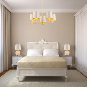 Candelabru 5 brate modern PRINCETON bej