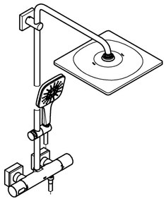 GROHE 26652000 - Sistem de duș RAINSHOWER SMARTACTIVE 310, 450 mm, crom lucios