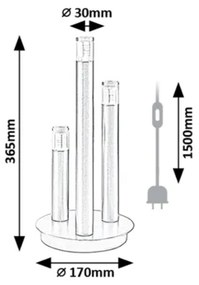 Lampă de masă Rabalux 74366 RAMIRA 3xG9/5W/230V auriu