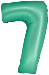 Numere Mint Mat Balon folie menta numărul 7, 76 cm
