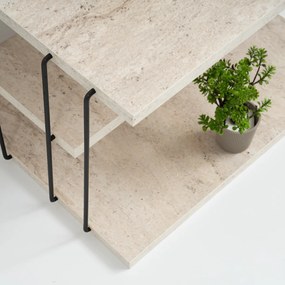 Masă de cafea Lifon Black Travertine