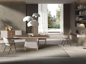 Masa deosebita design LUX Walnut-Bej 200x95cm