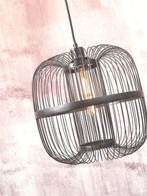 Lampa de podea eco din bambus Hokkaido L 38cm, negru