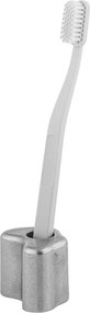 Suport pentru periuța de dinți argintiu din metal Mis – noo.ma
