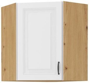 Dulap superior de bucătărie, de colț Sheila WH 58 x 58 GN 72 1F (stejar artisan + alb). 1032464