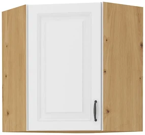 Dulap superior de bucătărie, de colț Sheila WH 58 x 58 GN 72 1F (stejar artisan + alb). 1032464