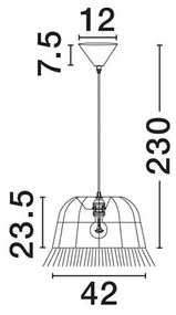 Lustra/Pendul design decorativ, SORELLO D 42cm