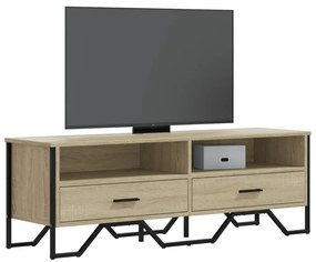 848580 vidaXL Dulap TV, stejar sonoma, 122x34x41 cm, lemn prelucrat