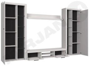 Zondo Mobilier living Rokara Mirjan XL (Alb + beton deschis) (iluminat LED Alb). 1058320